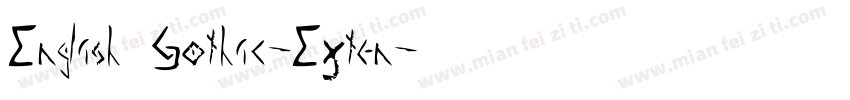 English Gothic-Exten字体转换